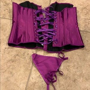 XL Purple corset